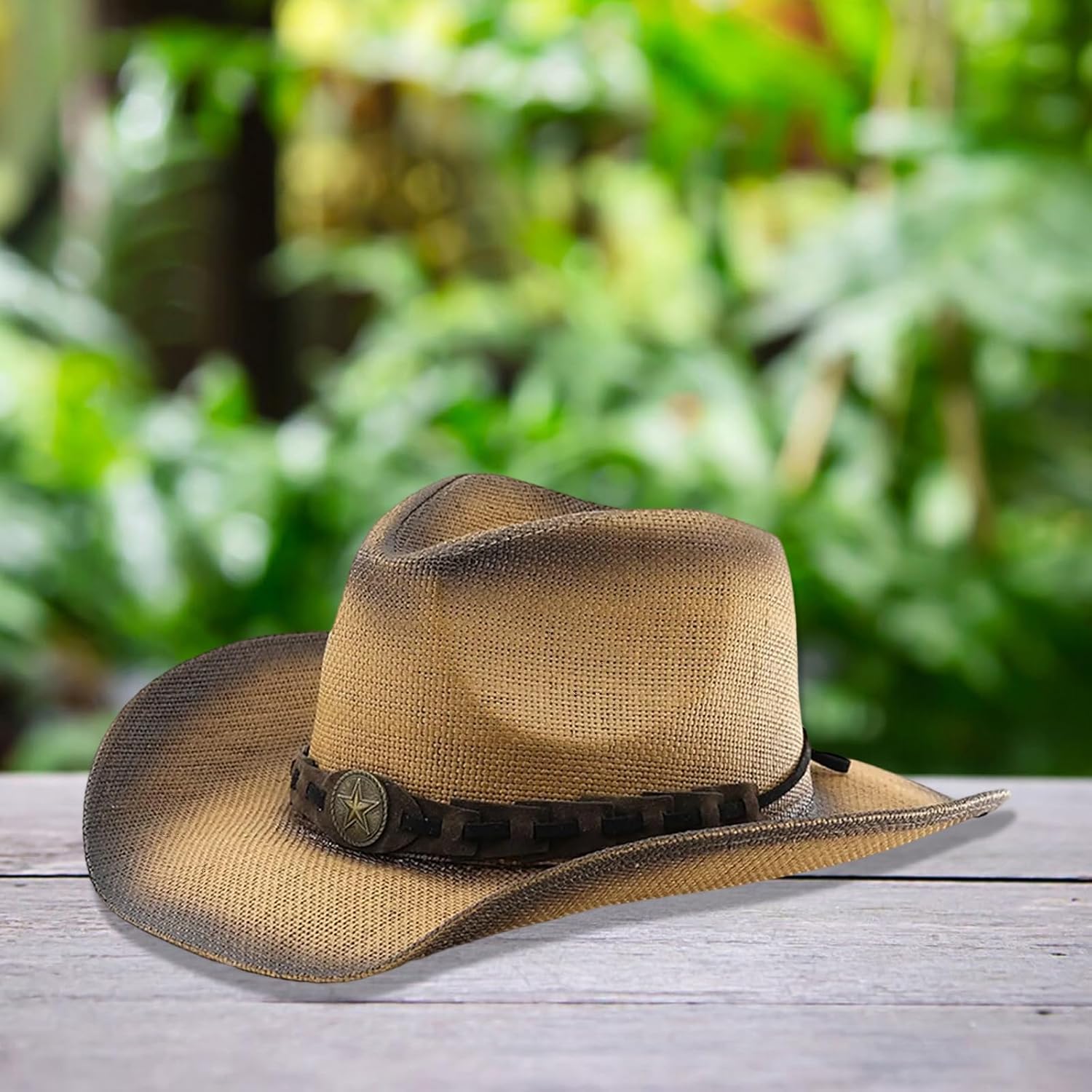 Fedoras Panama Hat Unique Star Buckle Wide Brimmed for Women Men Photo Props Western for Men Women Unisex Headwear