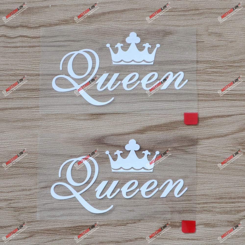 Amazon.com - 2X Gold 8'' Queen Crown Decal Sticker Car Vinyl no bkgrd ...