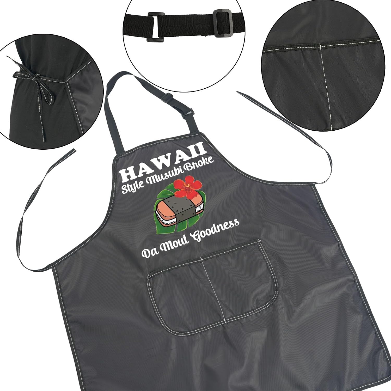 JNIAP Spam Musubi Musubi Hawaiian themed Apron Hawaii Foodie Gift Hawaii Vacation Travel Gift image 3