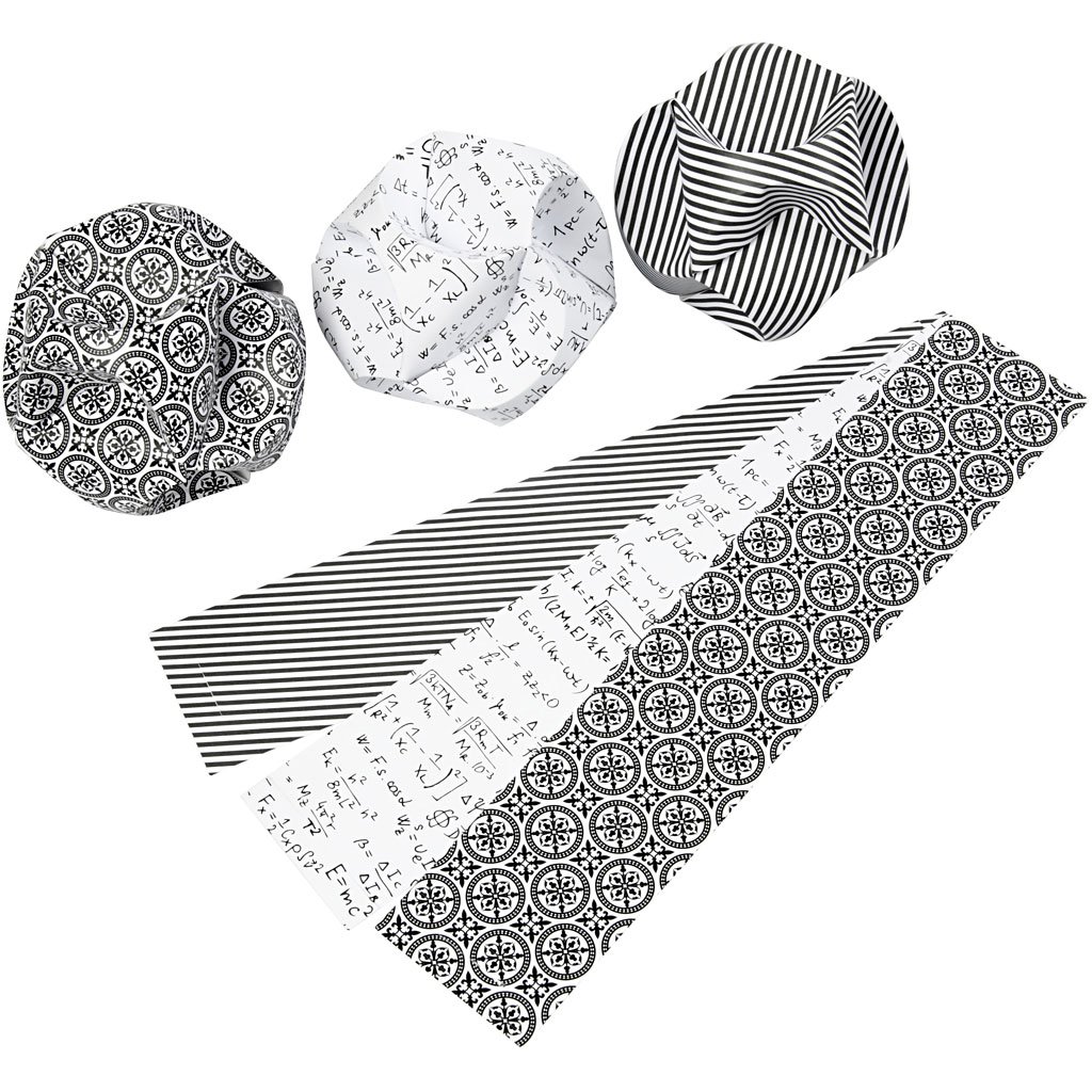 Vivi Gade 3.5 x 8.8 cm 5 cm 5.5 x 28.4 cm, Paper Click Ornaments Paris, set of 9, Paris Design