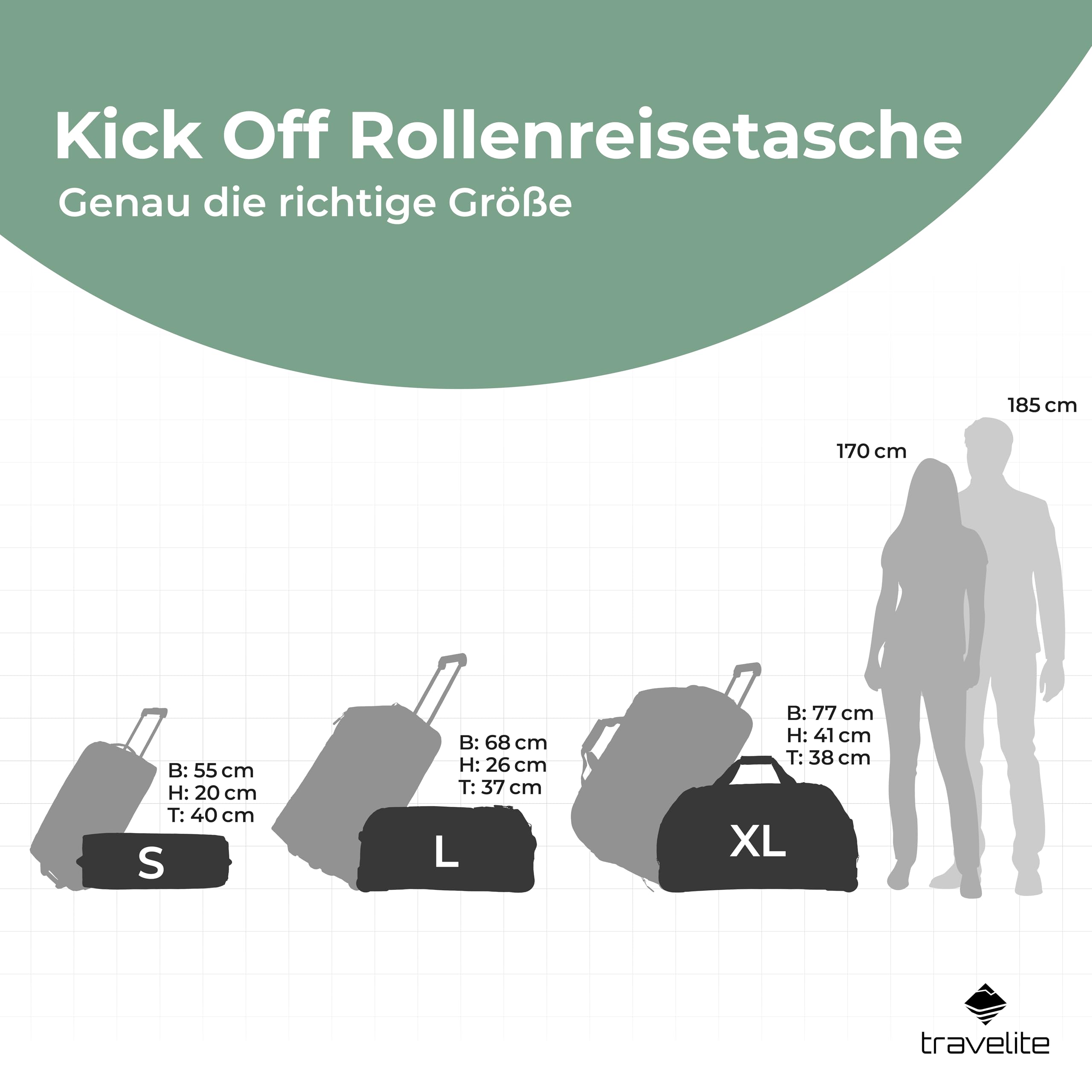 Travelite Reisetasche mit Rollen XL 77 cm 120 Liter