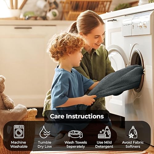 Miniatura 6 de DAN RIVER - Juego de toallas de baño 100% algodón