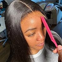 Vista 4 de Cierre de encaje HD de 5 x 5, cabello humano lacio HD transparente, 100% sin procesar, cierre de cabello humano virgen brasileño, parte libre