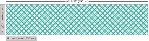 Miniatura 237 de Ambesonne Tela Geométrica por Yarda, Diseño Monocromo Patrón Abstracto de Líneas Continuas sobre Fondo Liso, Tela de Punto Elástico para Ropa
