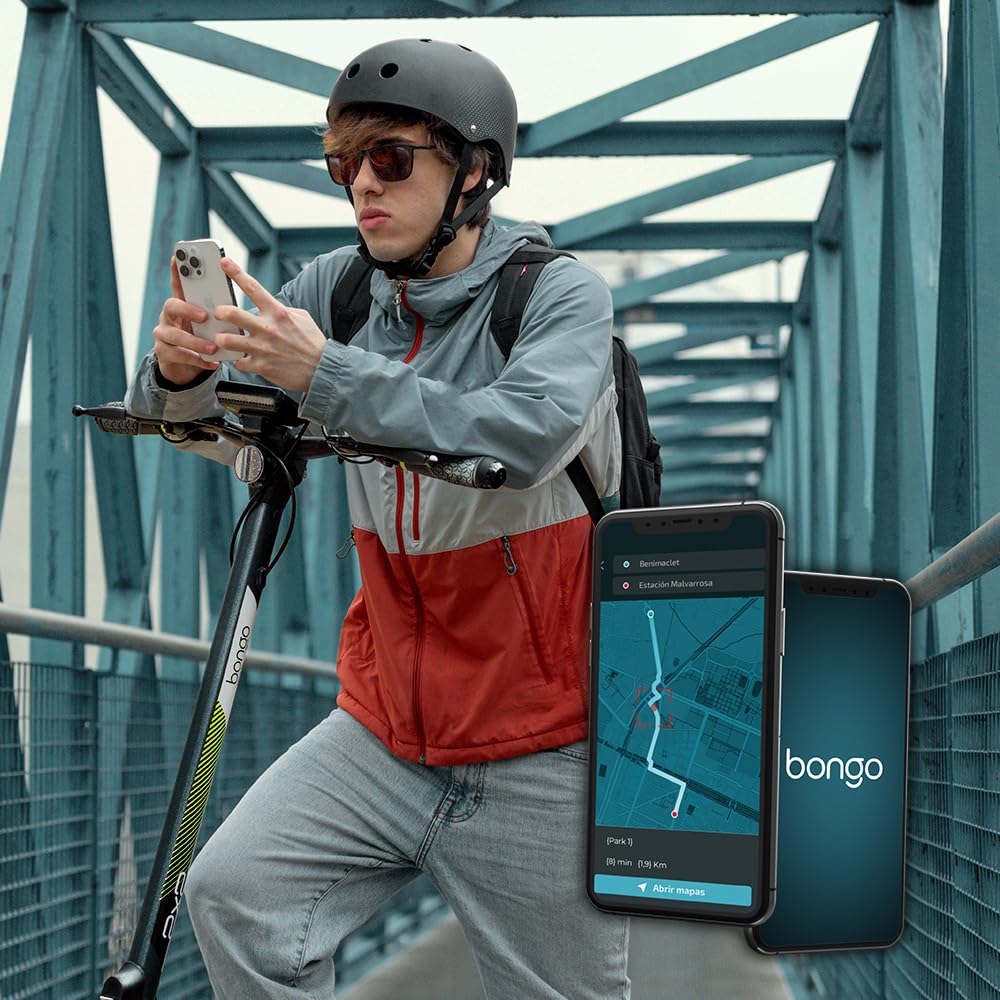 Cecotec Bongo V55 Monopattino Elettrico 2x2 Connected, Doppio Motore 900W (1800W) Doppia Sospensione, App, Autonomia fino a 55 km, Doppio Disco Freno, e-ABS, Doppia sospensione, Lampeggiante, Doppio