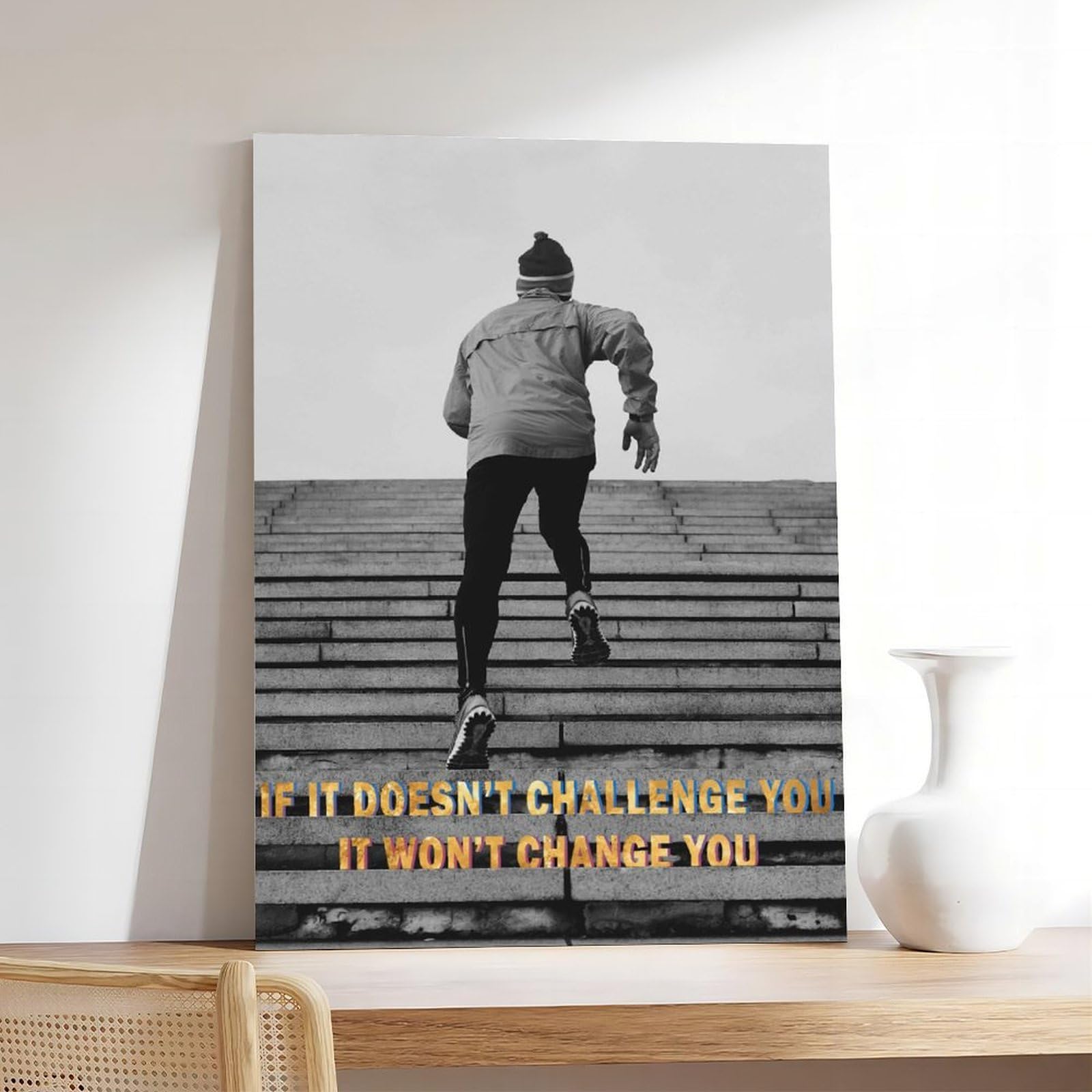 Poster motivazionali su tela, poster per soggiorno, decorazione regalo