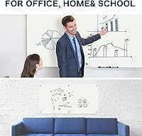 Vista 41 de J&J worldwide Glass Whiteboard Yearly Calendar - 35" X 47" Large Wall Whitrboard - White Board Dry Erase Planner for Wall Home, School, Office