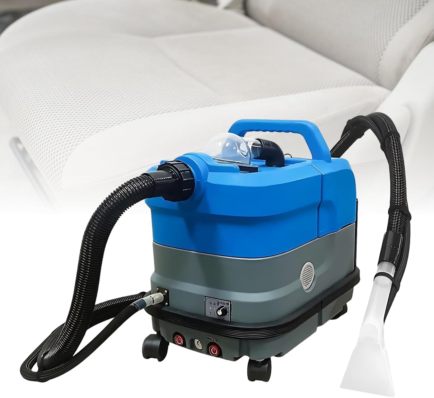 Commercial Grade Steam Cleaner | Heated Carpet Spot Cleaning Kit | 24000Pa Lift | 7.5L Clean + 12L Dirty Tank | Deep Clean Mattresses, Sofas