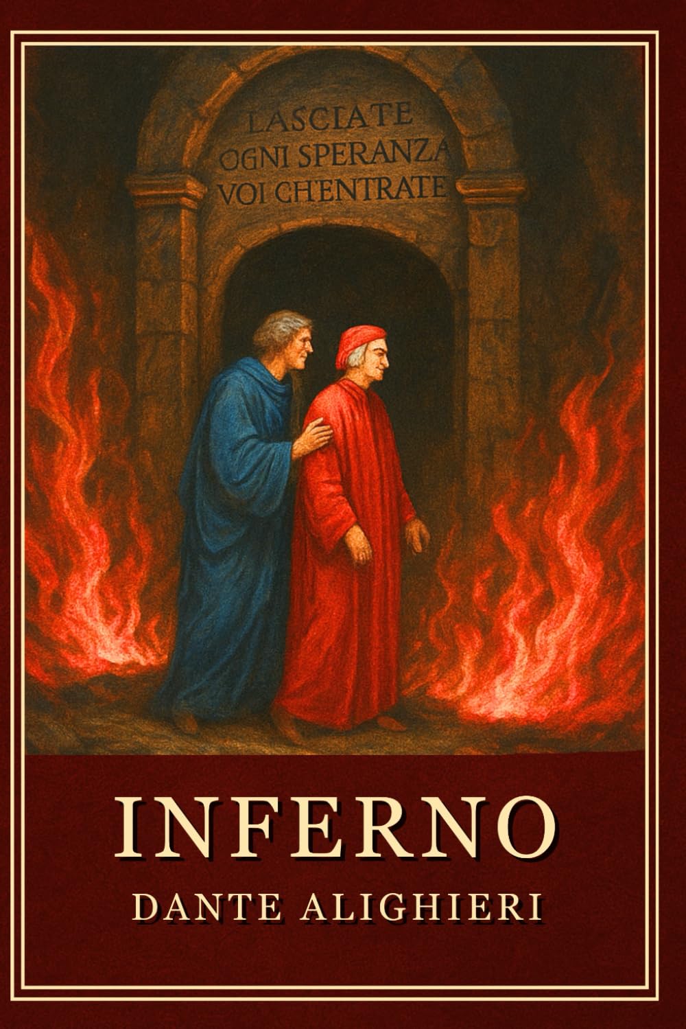 The Divine Comedy – Inferno (Illustrated Edition): A Curated Classic with Longfellow’s Translation, Modern Summaries, and Nineteenth-Century Style Illustrations