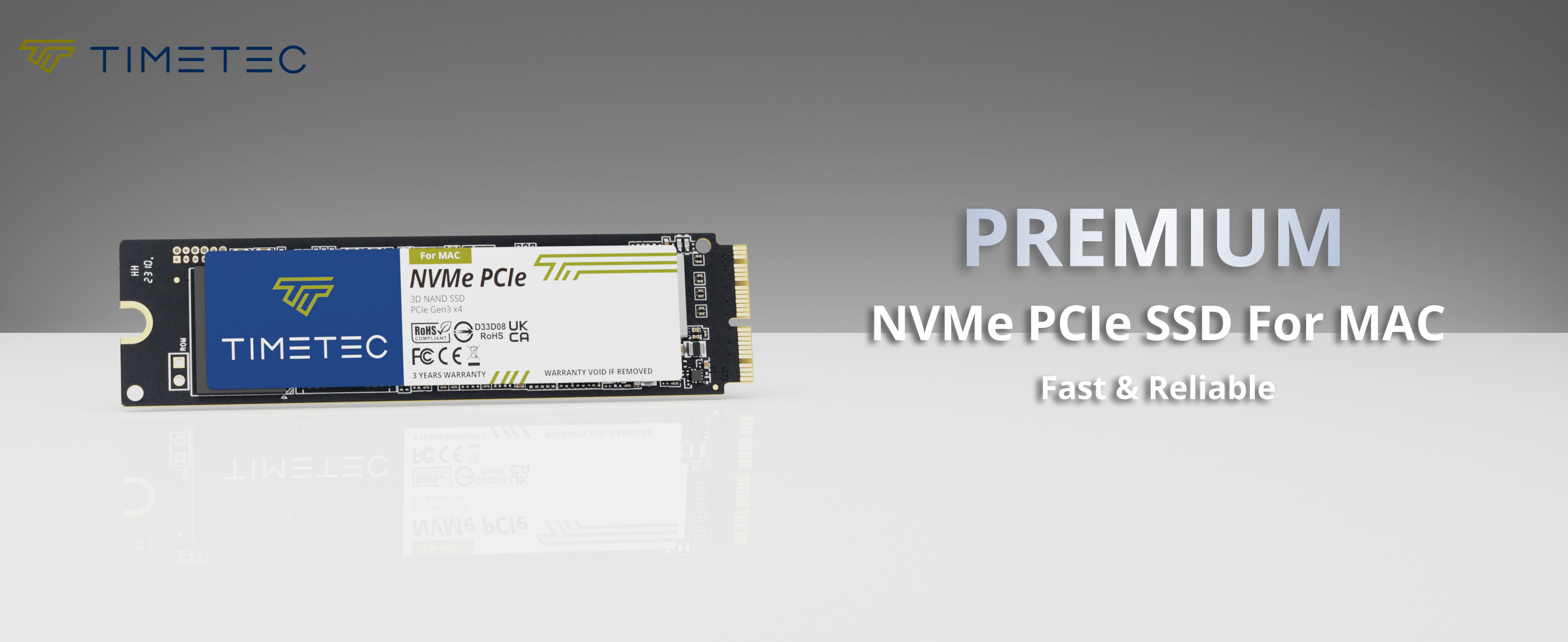 Timetec 1TB MAC SSD NVMe PCIe Gen3x4 3D NAND TLC Read Até