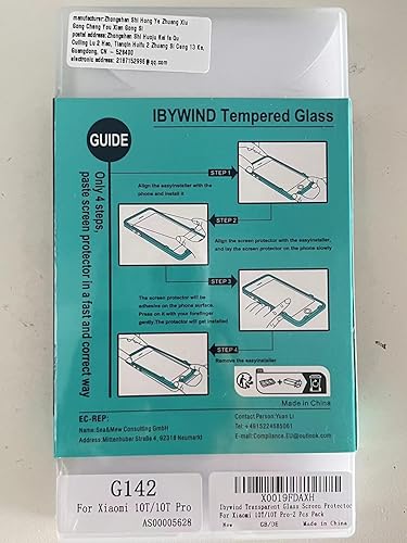 Miniatura 10 de Ibywind Protector de pantalla para Xiaomi 10T10T Pro, con 2 piezas de vidrio templado, 1 protector de lente de cámara, 1 película de fibra de