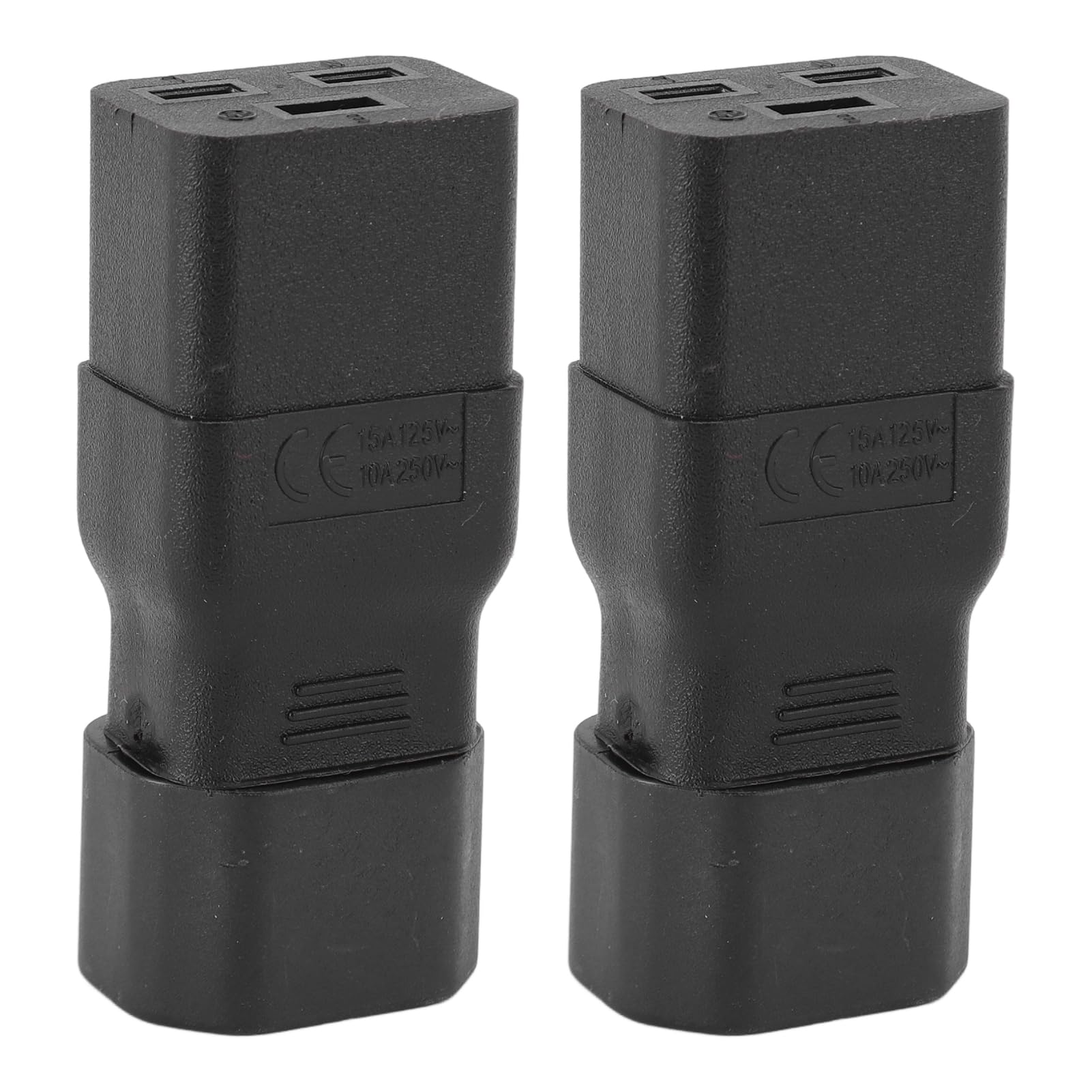 Adapter IEC C14 do C19, Trudnopalny, Wytrzymały, Wodoodporny, Odporny na Ciepło, Złącze IEC, łatwa Konwersja Zasilania dla Drukarek