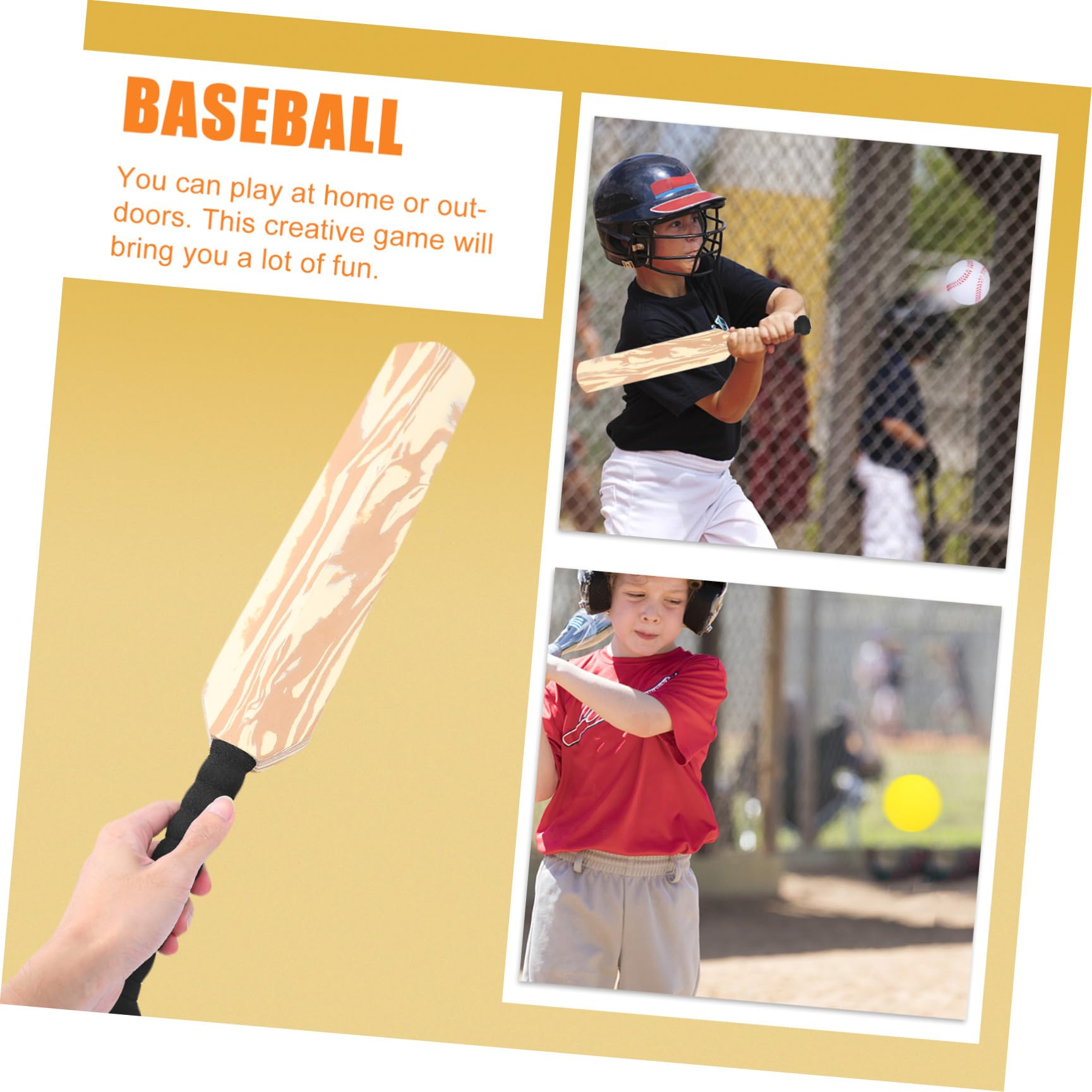 Set da Gioco Cricket per 24 Pollici Mazza in Spugna Eva Sicura, Kit Giocattolo Creativo Sport all’Aperto per attività Ricreative nel Giardino e Interazione