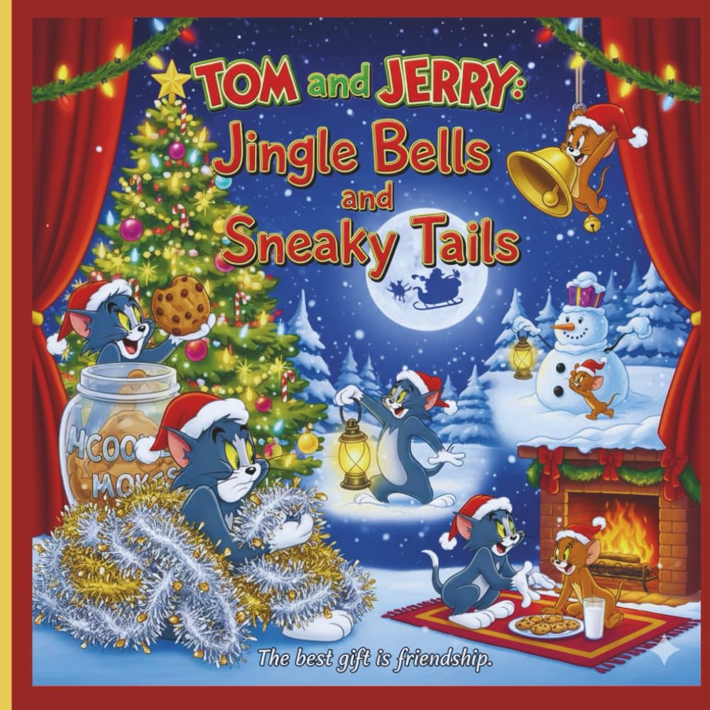 Tom and Jerry: Jingle Bells and Sneaky Tails: A Merry Cat-and-Mouse Christmas Story for Kids Ages 3–8 (Tom and Jerry: A Very Mousie Christmas: Kids story book)