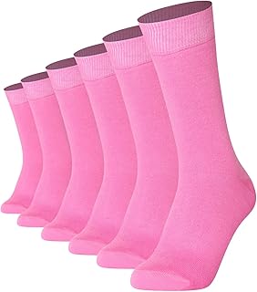 6 pares de calcetines en color liso para hombres y mujeres