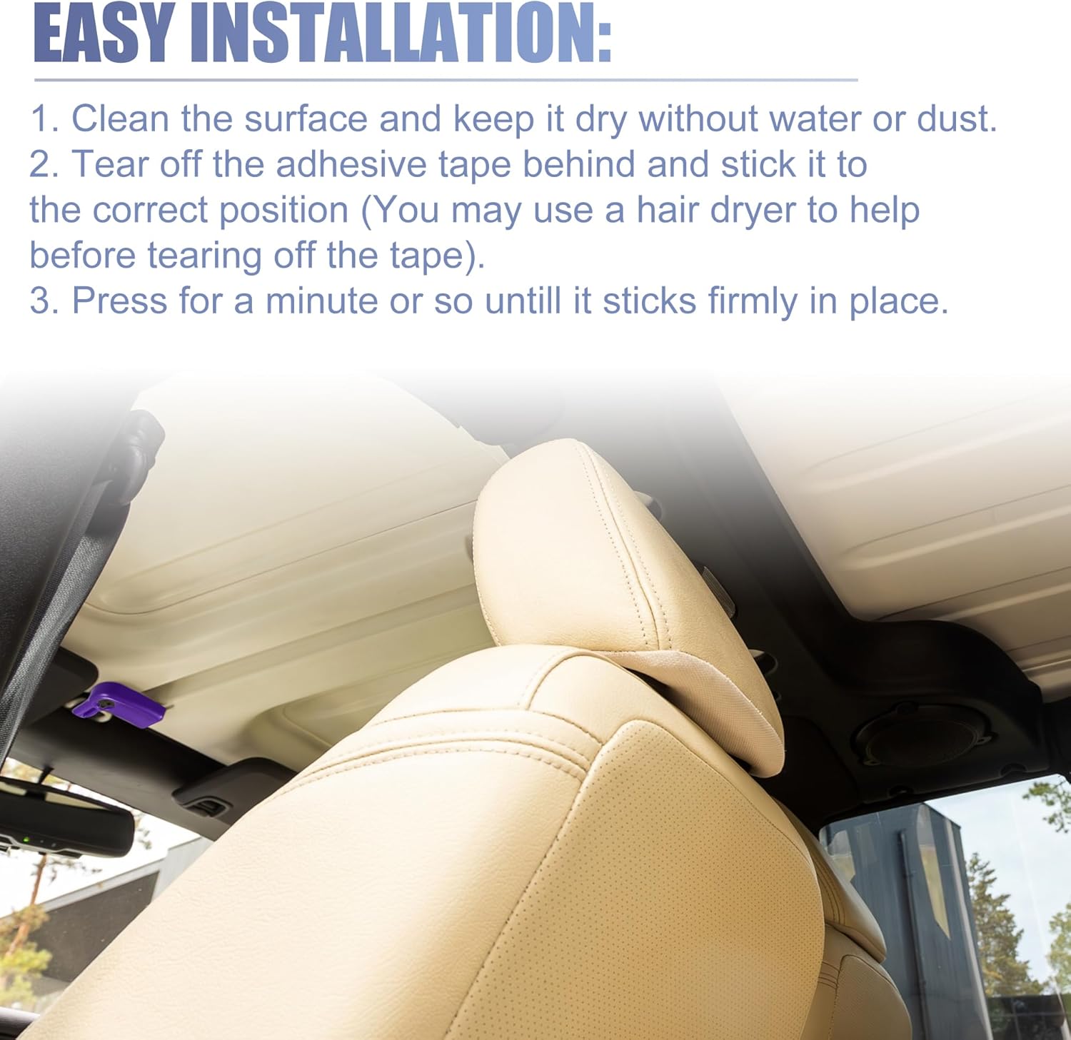 X AUTOHAUX Hardtop Roof Removal Switch Handle Cover for Jeep Wrangler JK JKU 2007-2017 for Freedom Panel Latch Decoration Interior Accessories 4pcs Purple