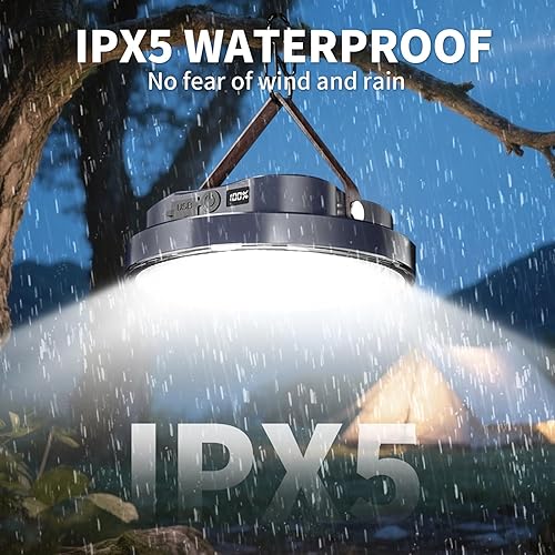 Miniatura 7 de Linterna LED portátil de 5000 lúmenes, luz recargable de 30 W con imán, IPX4 impermeable, luces de tienda de campaña, falla de energía, kits de