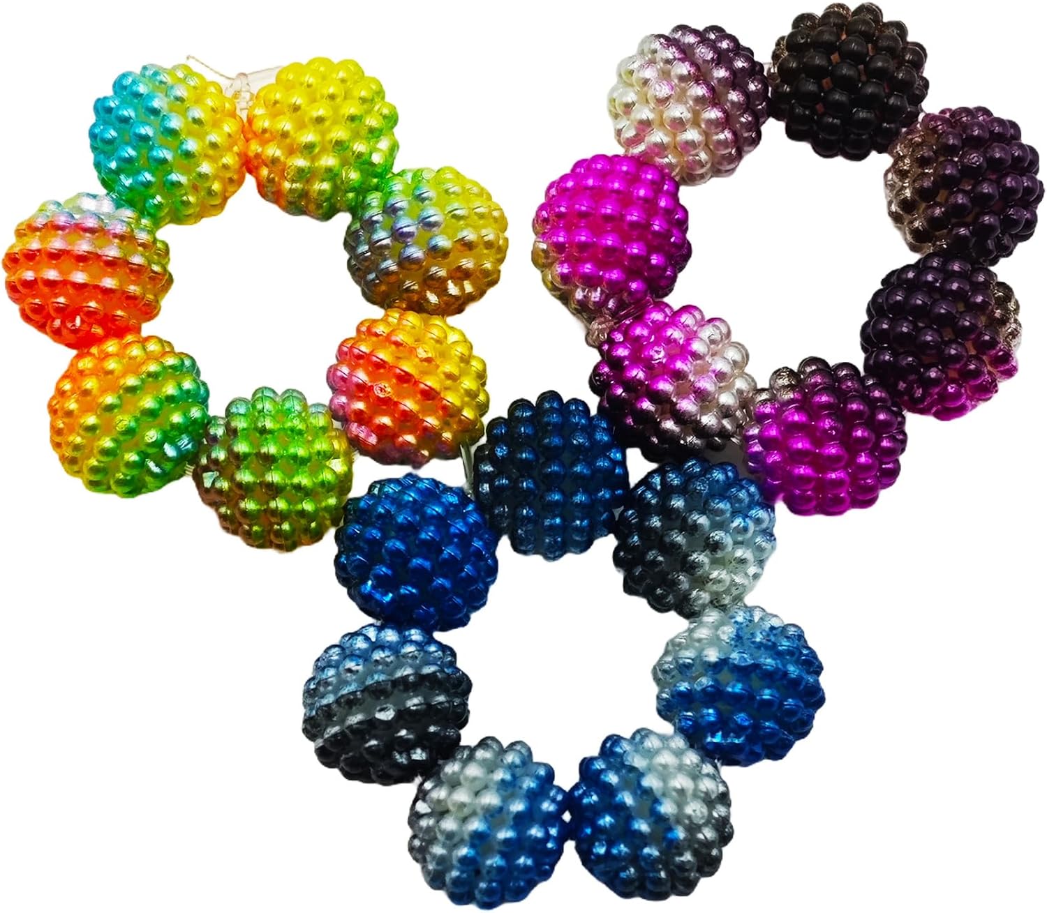 3 Pack Skin Picking Fidget Toys Ring Stretchy Picking Fidget for Trichotillomania Hair Pulling Fidget Picking Anxiety Dermatillomania