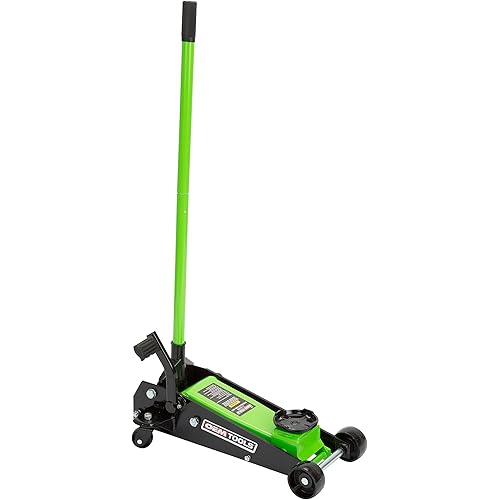 OEMTOOLS 24836 Hydraulic Floor Jack, 3-1/2 Ton Capacity, Car Jack Hydraulic Lift, Rapid Pump Jack, Rear Swivel Casters
