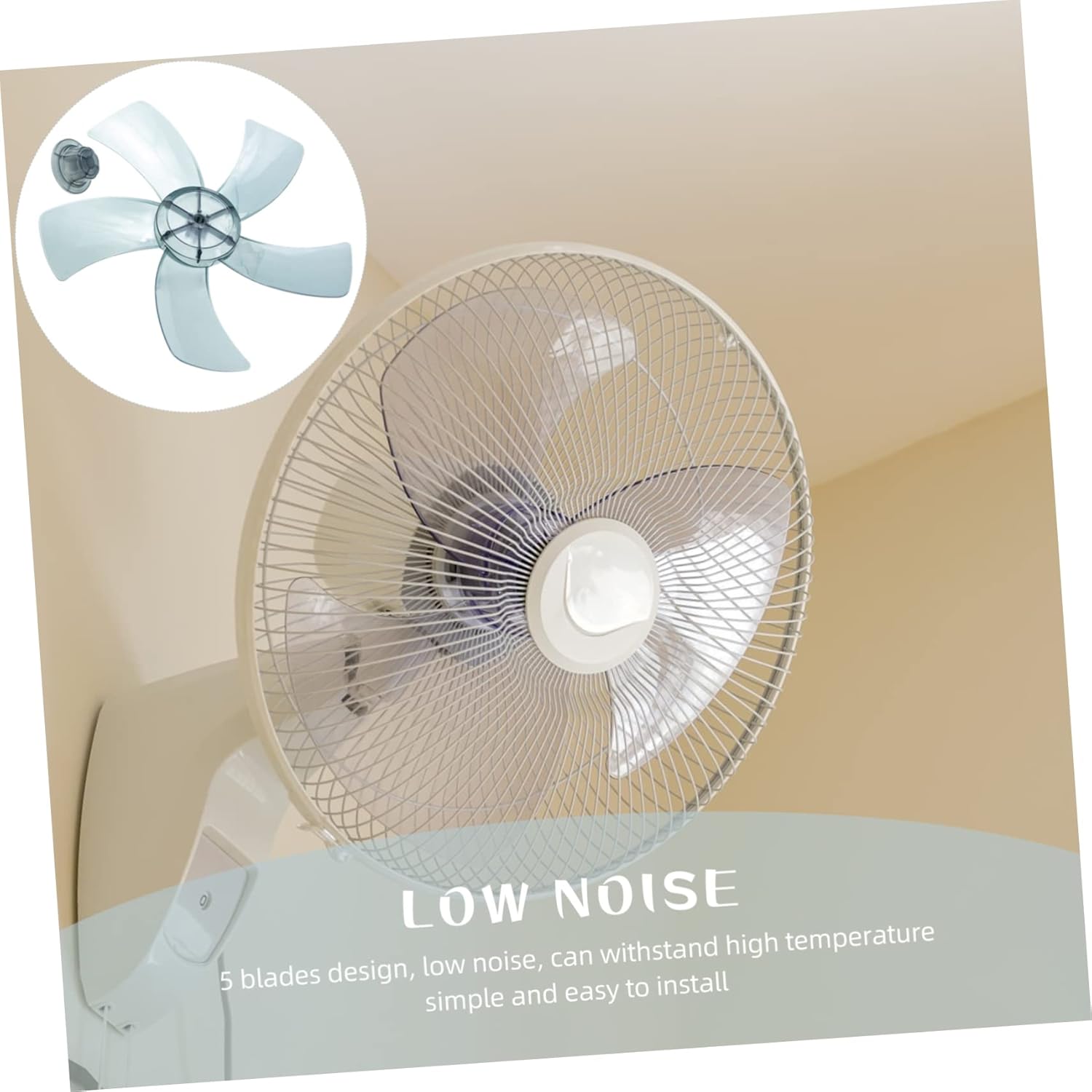 Zerodeko 5 Sets Replacement Fan Propellers 5 Electric Fan Accessories for Home Pedestal Fans