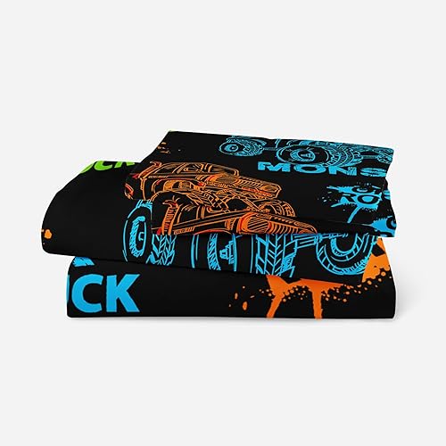 Miniatura 4 de QOOMO Juego de sábanas de 4 piezas de 4 piezas, 1 sábana bajera, 1 sábana encimera y 2 fundas de almohada, tamaño individual