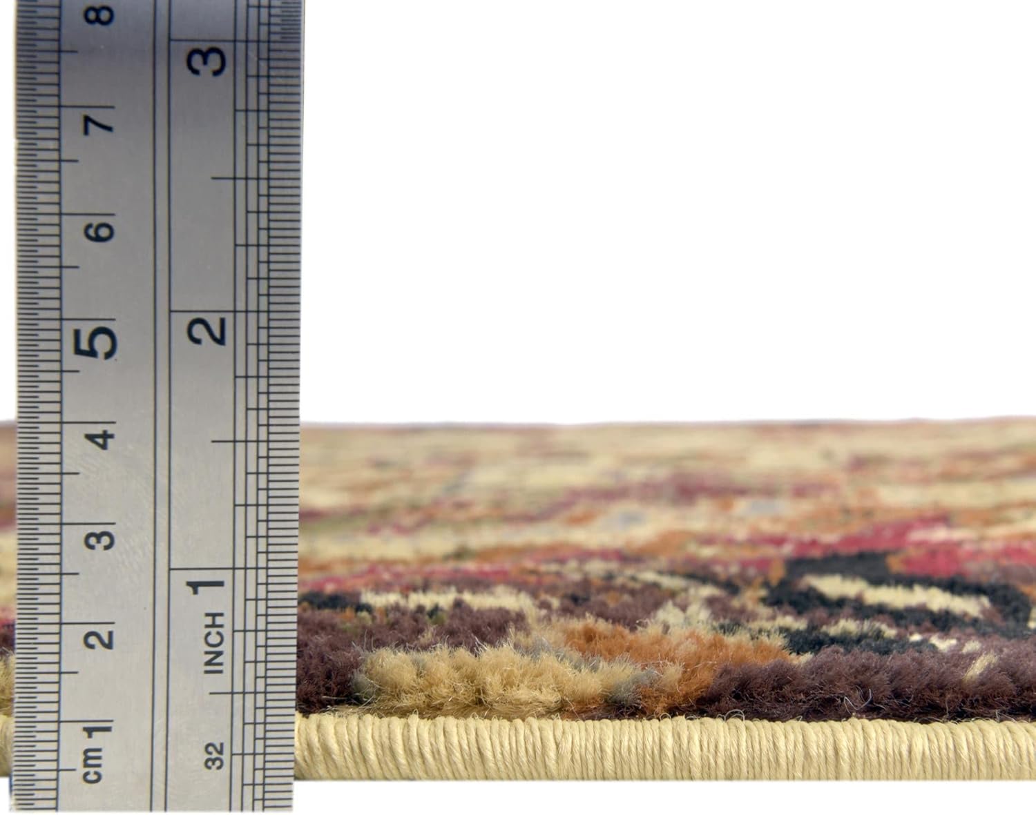Unique Loom Saturn Collection Area Rug - Evo (Octagon 3' 3" x 3' 3", Burgundy Beige/Black)