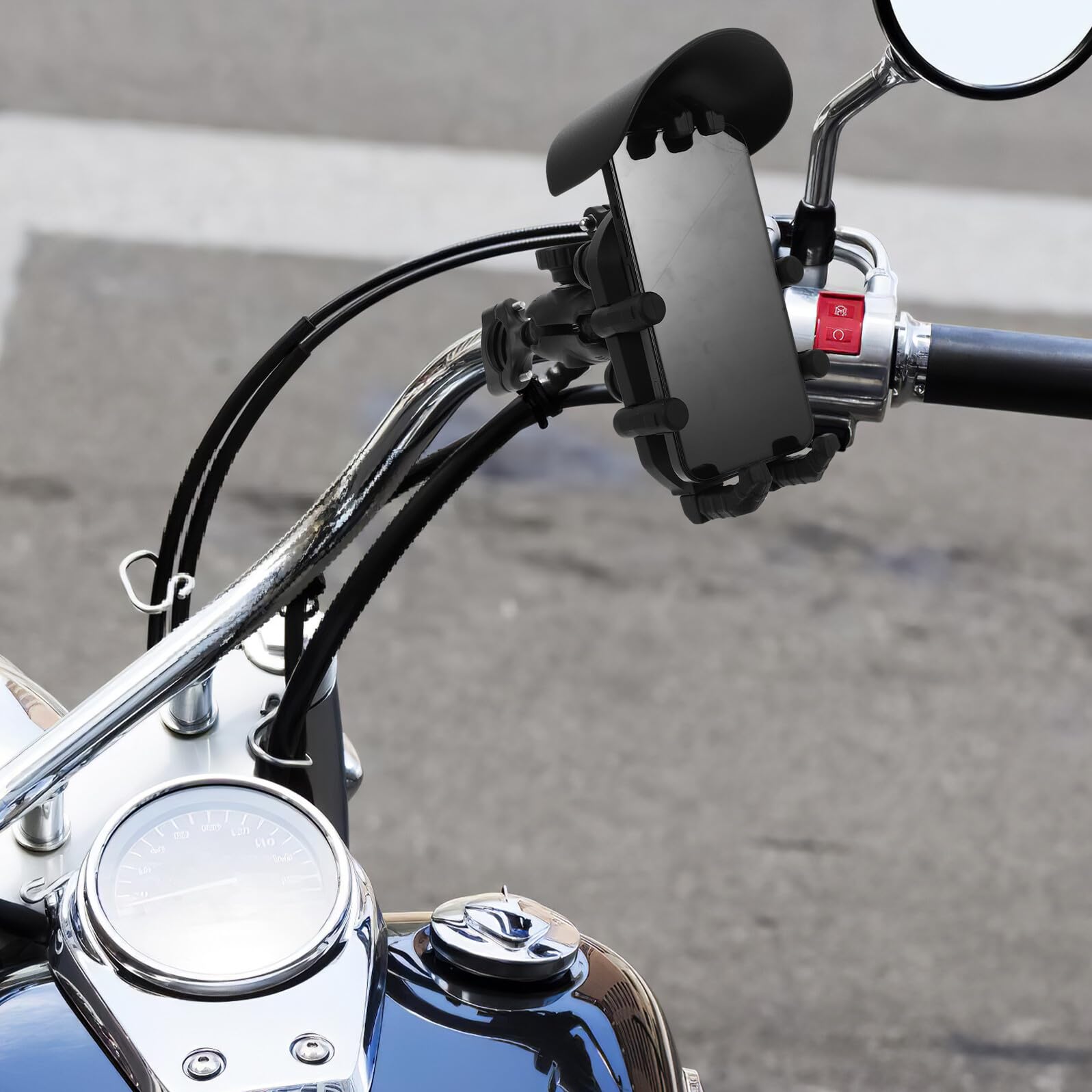 NOLITOY Support de Téléphone pour GPS Support de Téléphone pour Vélo Réglable pour Navigation
