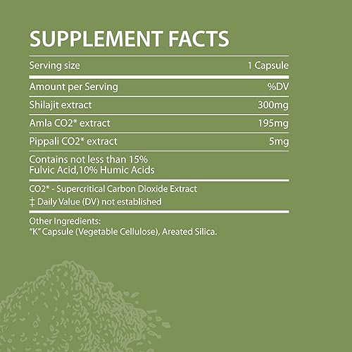 Miniatura 3 de Shilajit - Suplementos herbales Shilajit para hombres, Shilajit para mujeres, cápsulas de shilajit del Himalaya, shilajit natural, paquete de 2, 240