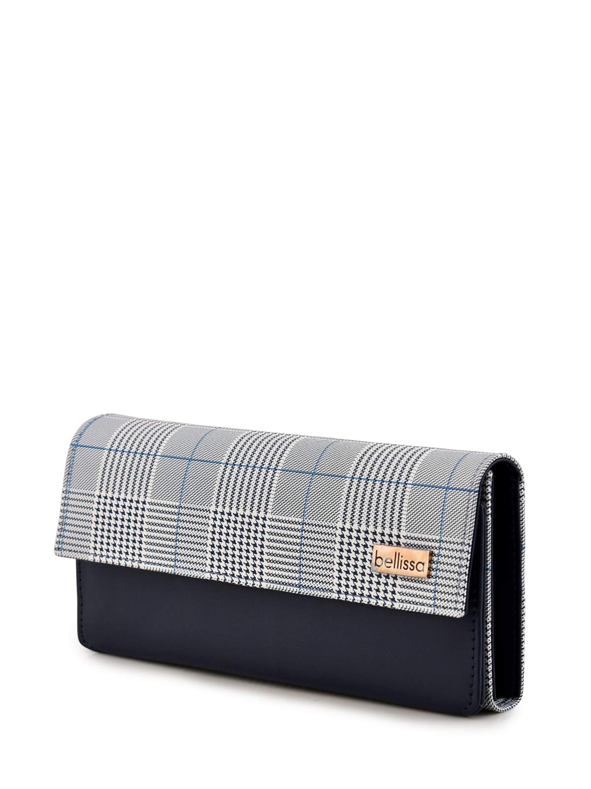Pu Leather Checkered Wallet for Office College Shopping Working Designer Women & Girls-image-30