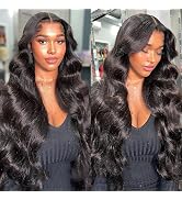 Xagujpo 30Inch Body Wave V Part Wig Brazilian Virgin Human Hair Wigs For Black Women Thin Part Wi...