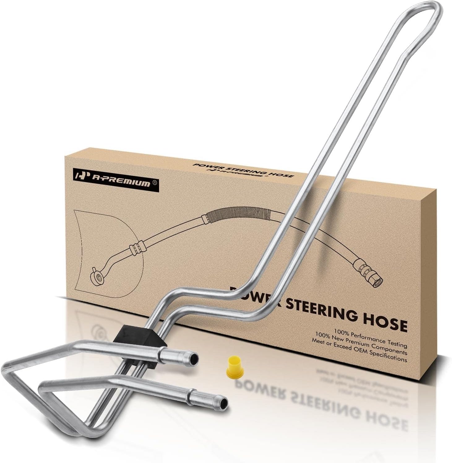 A-Premium Power Steering Return Hose Line Assembly Compatible with Chrysler Sebring 2001-2005 2.4L & Mitsubishi Eclipse 1999-2005 2.4L & Dodge Stratus 2001-2005 2.4L, Reservoir to Pump