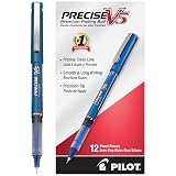 Pilot Precise V5, Extra Fine Point 0.5 mm Blue Pens, Blue, Pack of 12 – view 1