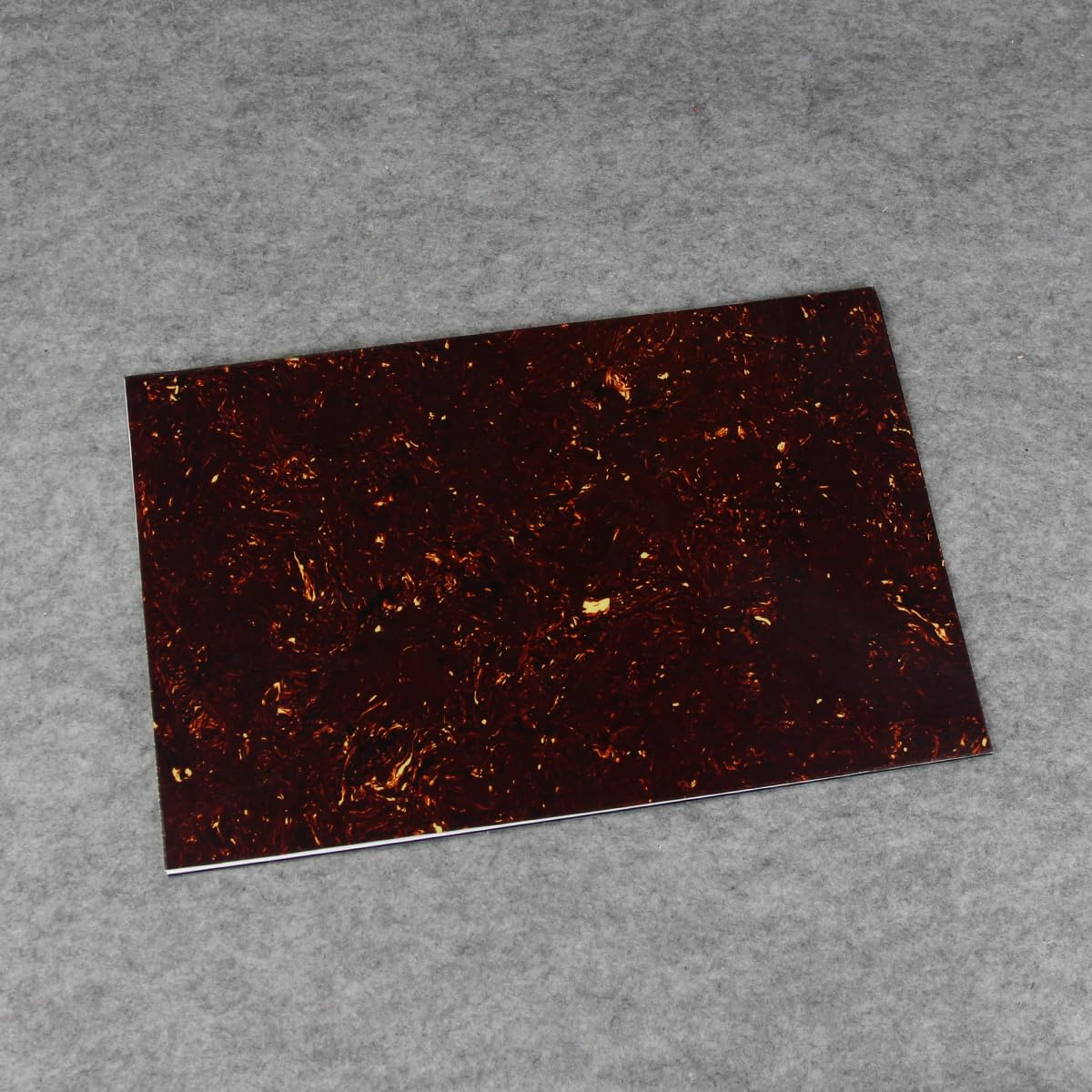 FLEOR 430 * 290 Blank Electric Guitar Bass Pickguard Material Scratch Plate Sheet,4Ply Brown Tortoise Shell - Image 3