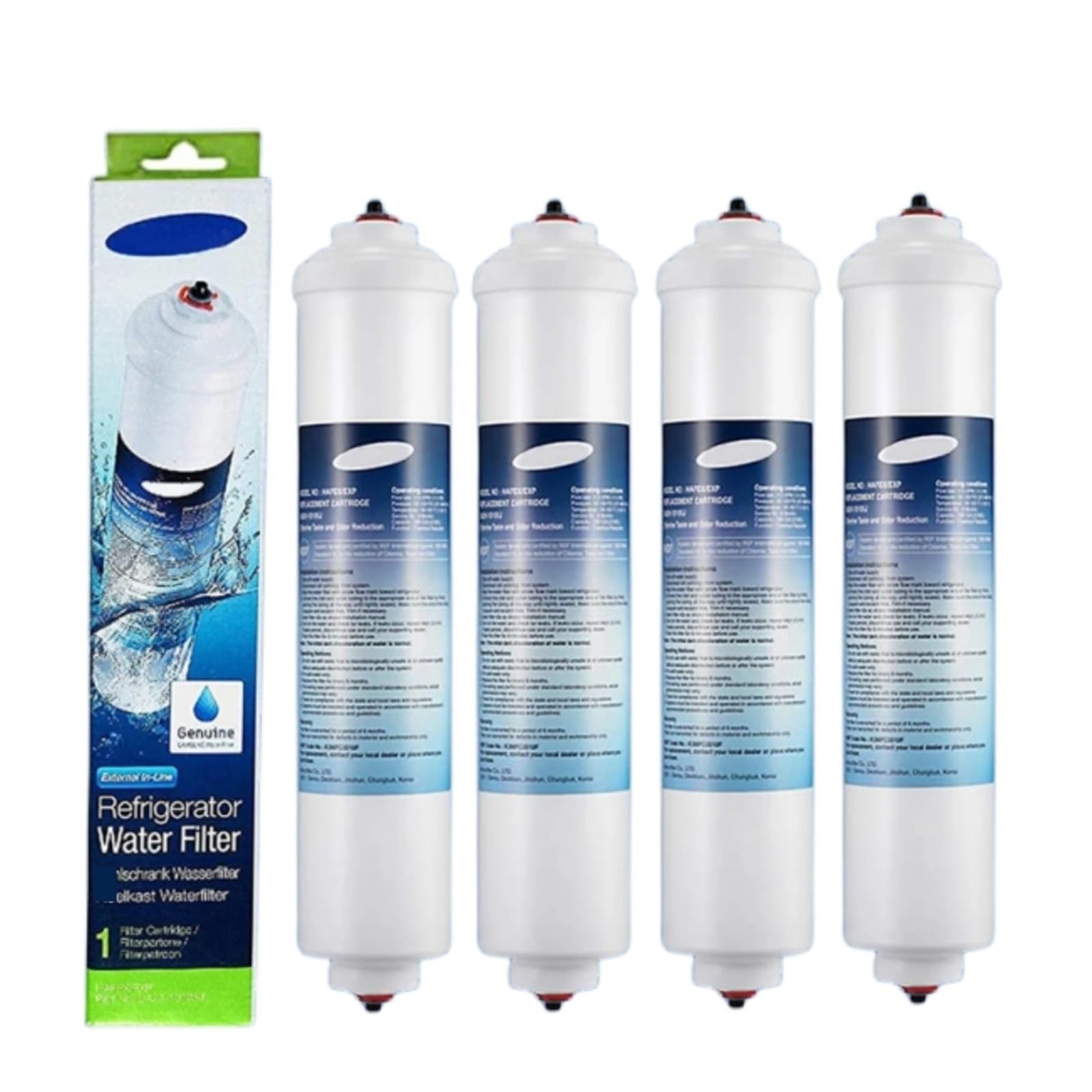 Reemplace el filtro de agua del refrigerador DA29-10105J, Compatible con Samsung Aqua-Pure Plus HAFEX/EXP (Color : 4 pcs)