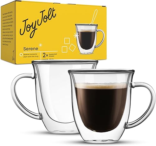 Vista 18 de JoyJolt Serene - Taza de café con aislamiento de doble pared (juego de 2) 13.5 onzas