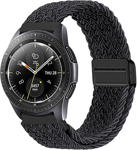 Miniatura 2 de Correa de nailon compatible con Samsung Galaxy Watch 7654FE 1.732 in 1.575 inGalaxy Watch 5 Pro 1.772 inWatch 46 Classic 1.850 in 1.811 in 1.693 in