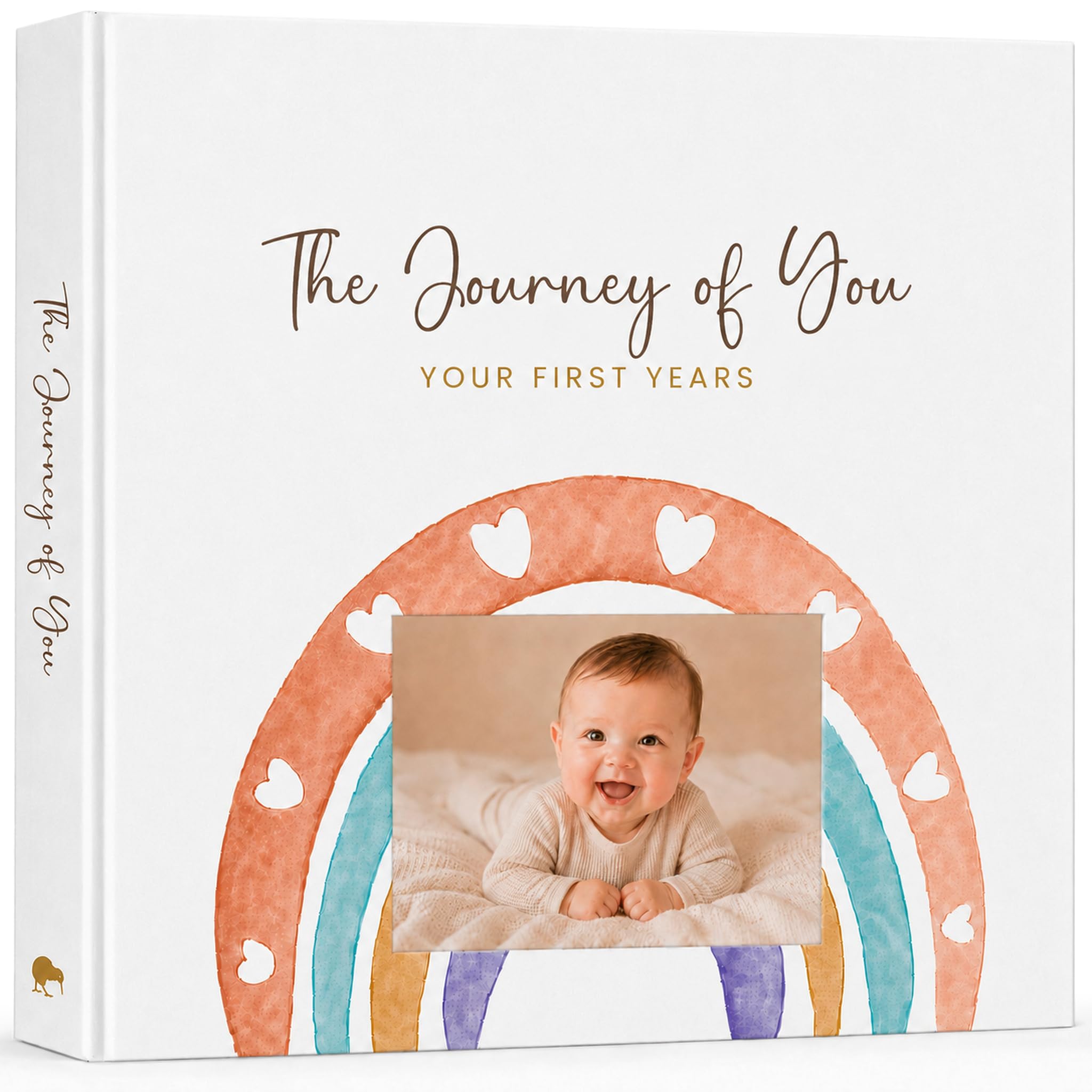 STARLINGEAR 「The First 5 Years」 Photo Amazon.com: Baby Memory Book with Custom Photo Cover, Rainbow Baby