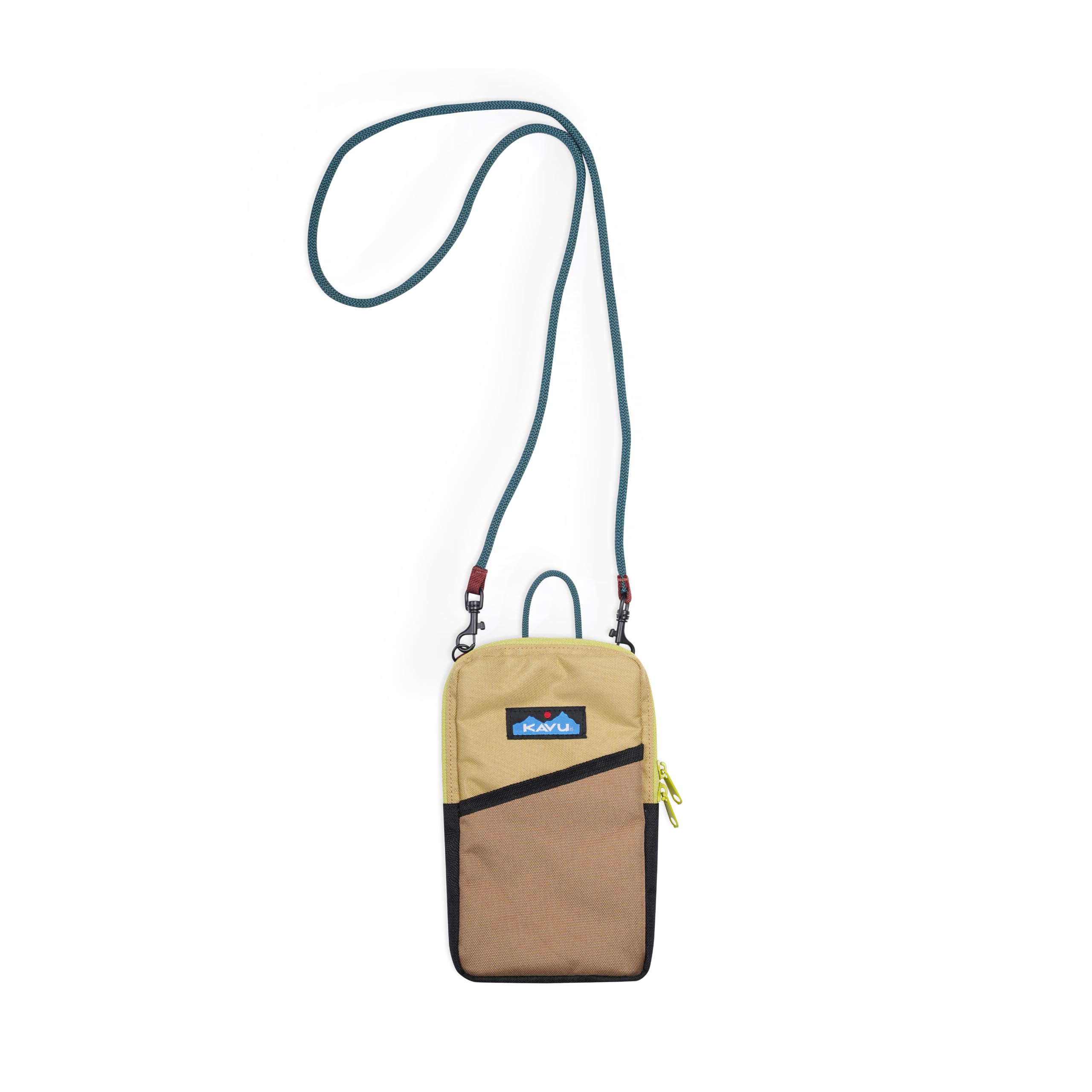 KAVU Essential Case Zip Crossbody Wallet with Rope