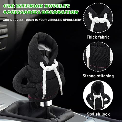 Miniatura 3 de 2 sudaderas con capucha para palanca de cambios de automóvil, divertido diseño de suéter de camisa, mini sudadera con capucha para palanca de
