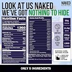 Chocolate Naked Mass - All Natural Chocolate Weight Gainer Protein Powder - 8lb Bulk, NSF Certified, GMO Free, Gluten Free & Soy Free. No Artificial Ingredients - 1,360 Calories - 11 Servings