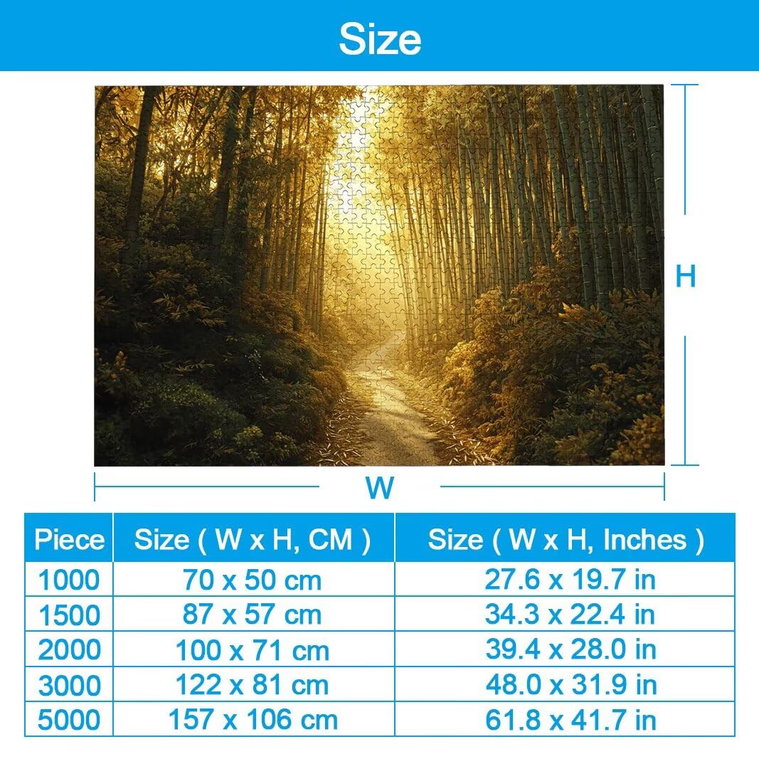 Puzzle 5000 Piezas, Puzzle Bosque de Madera para Adultos, Regalos -2426