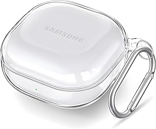 حافظة حماية صلبة شفافة من البولي كربونات للسماعة من نكست ستور، حافظة حماية متوافقة مع سماعات سامسونج جالاكسي بودز 2 برو/بودز 2/ بودز لايف، تصميم مضاد للصدمات