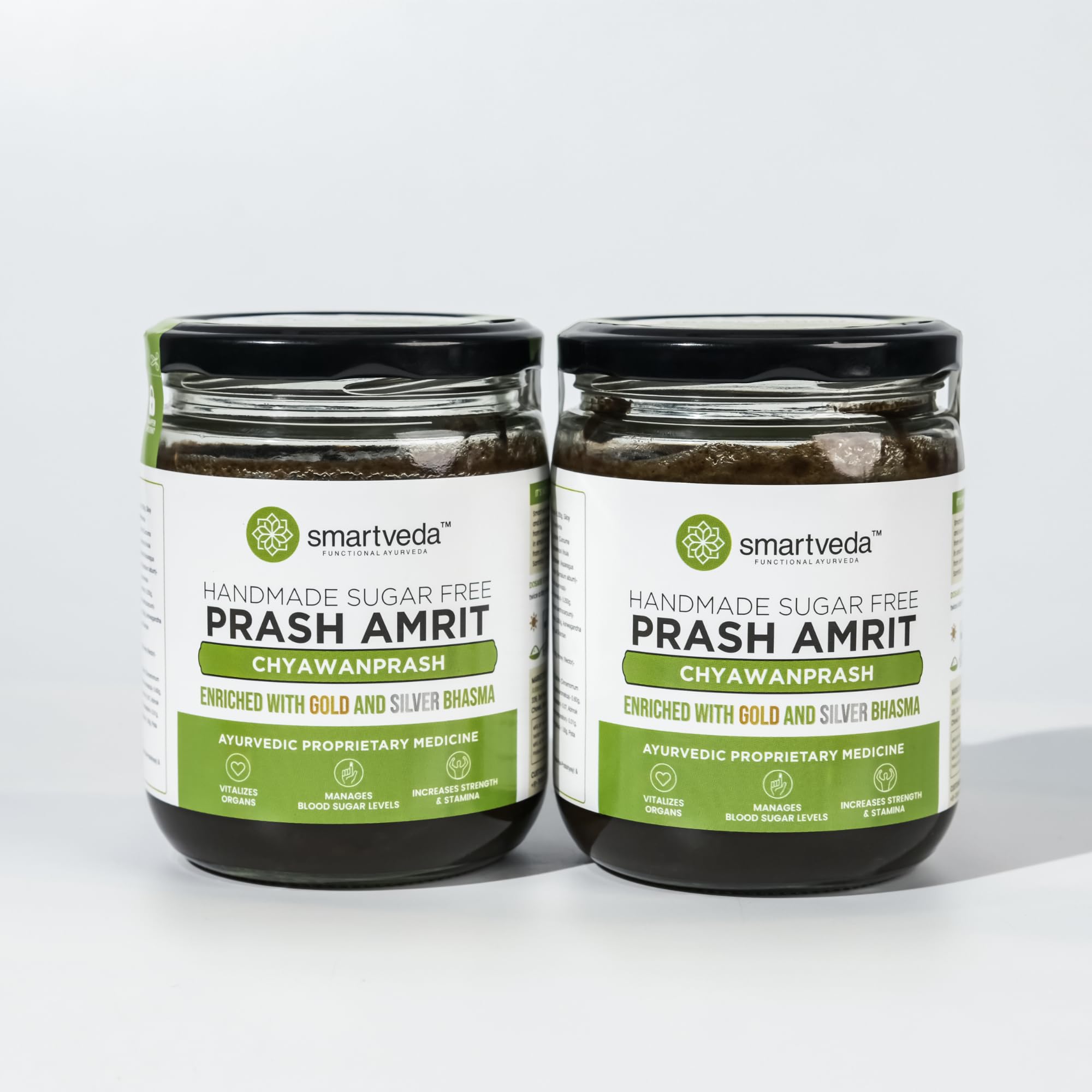 Smartveda Prash Amrit Sugar Free Chyawanprash 1kg (500g* 2) | Ayurvedic Blend of 40+ Organic Herbs | Immunity, Stamina & Strength Booster | Helps Manage Blood Sugar Level | Small Batches, Glass Jar (B0DHHY8M58) Amazon Price History, Amazon Price Tracker