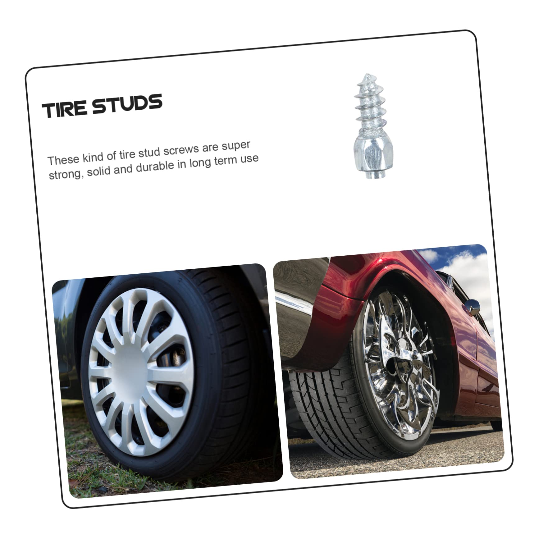 Clavos para Neumáticos de Aleación 100 Pcs Antideslizantes para Coche y Bicicleta Invierno Uso Profesional Resistentes y Duraderos Reparación de Ruedas para Vehículos y Bicicletas