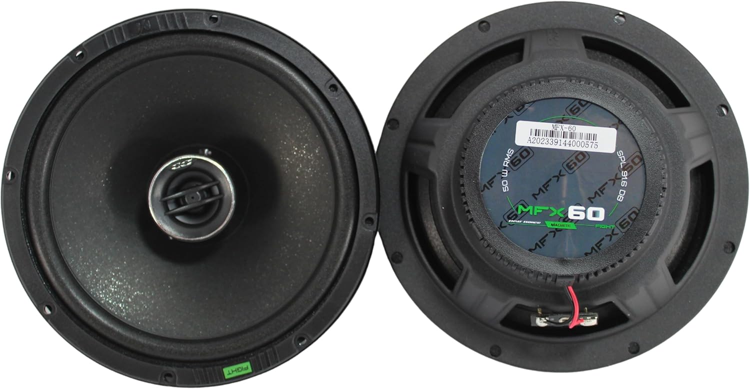 Deaf Bonce Machete MFX-60 6.5" 100 Watts Max Power 4 Ohm Coaxial Speakers