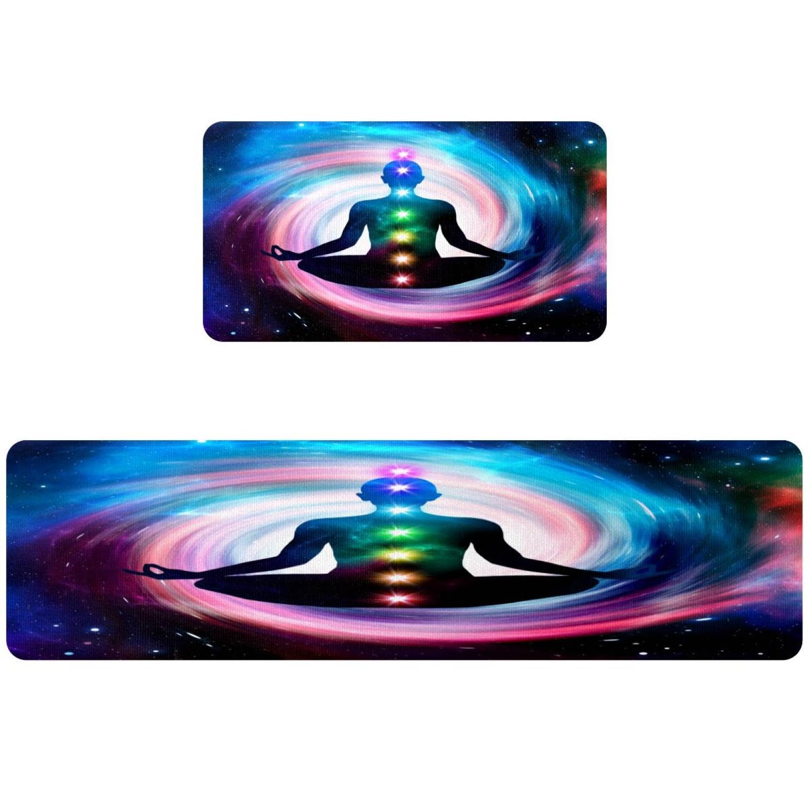 Tapis de cuisine antidérapants et lavables Seven Chakras lot de 2 buanderie couloir