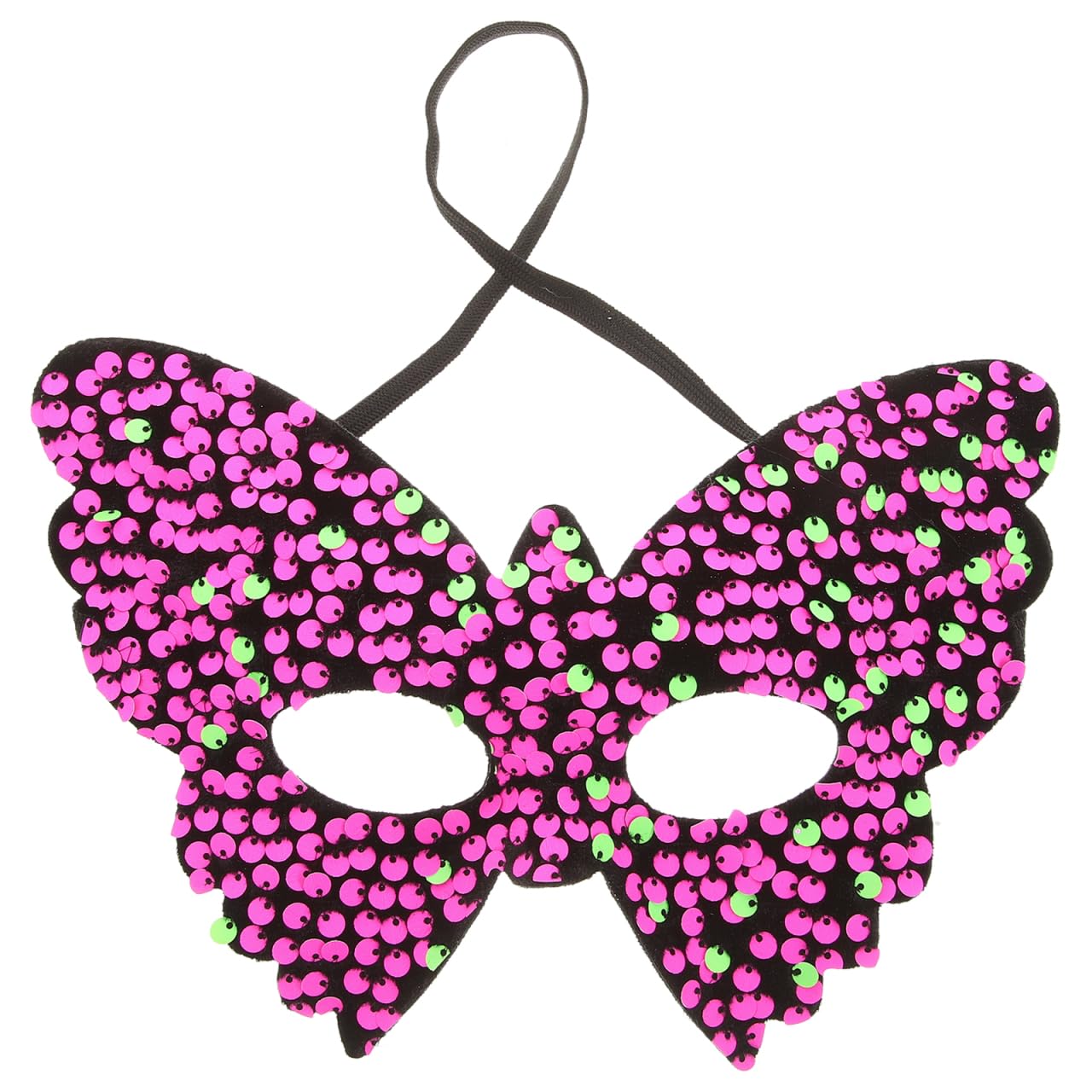 DEARMAMY Butterfly Masquerade Mask - Venetian Eyemask with Sequins for Carnival, Halloween, Cosplay & Party Costume