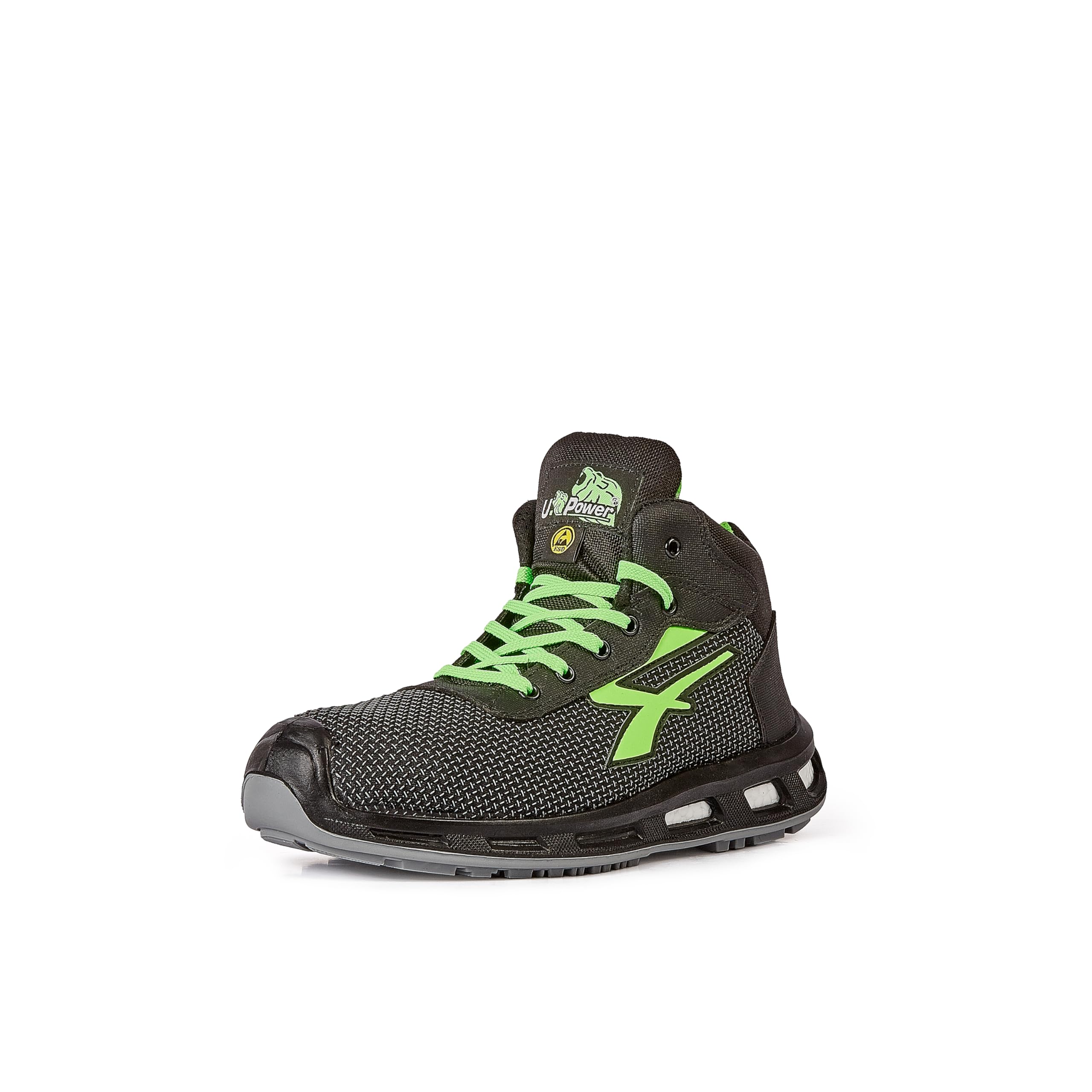 U-power SCARPA ANTINFORTUNISTICA 48 U POWER HARD ALTA CLASSE S3 SRC ESD NERA VERDE