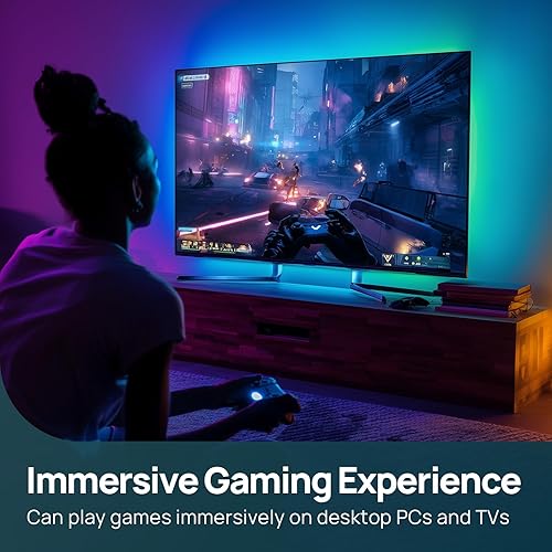 Miniatura 2 de Linkind Sincronización de retroiluminación de TV a pantalla, caja de sincronización HDMI con tecnología AI LumiSync, compatible con 4K 60Hz,