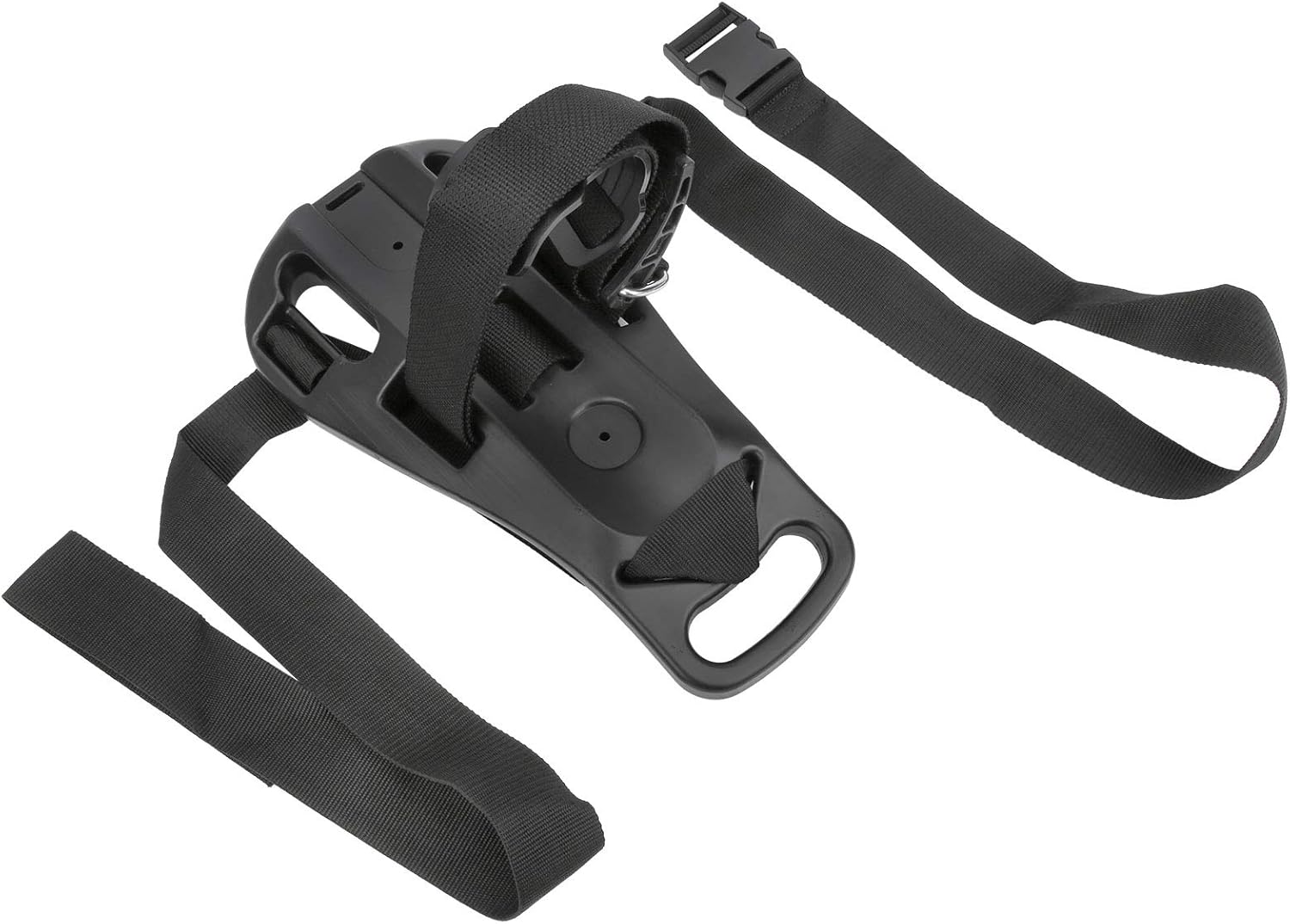 Adjustable Diving Tank Back Holder, Oxygen Bottle Bracket Mount, Black Nylon and Plastic - Durable Non - Slip Straps, Easy Installation for Snorkeling and Recreational Diving